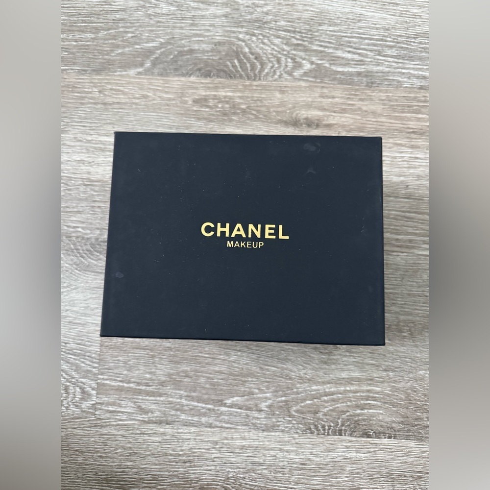 CHANEL Makeup Gift Box Set Black Box + Ribbon + Card Authentic Packaging NWOT - Picture 5 of 8